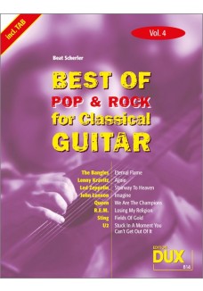 Best of Pop & Rock for Classical Guitar Vol. 4